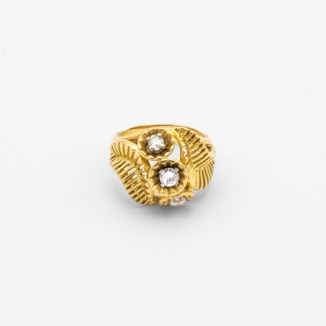 Bague Spirale et Diamants