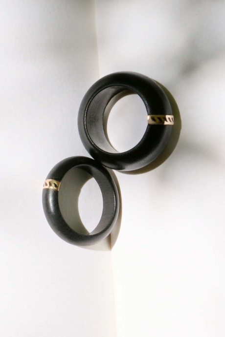 Large ebony Ring