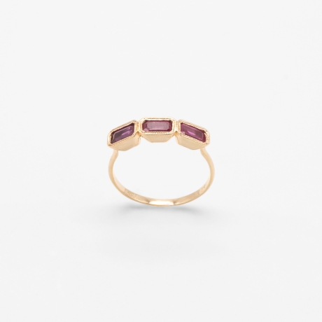 Bague 3 Rubis