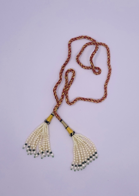 Collier Cravate Perles