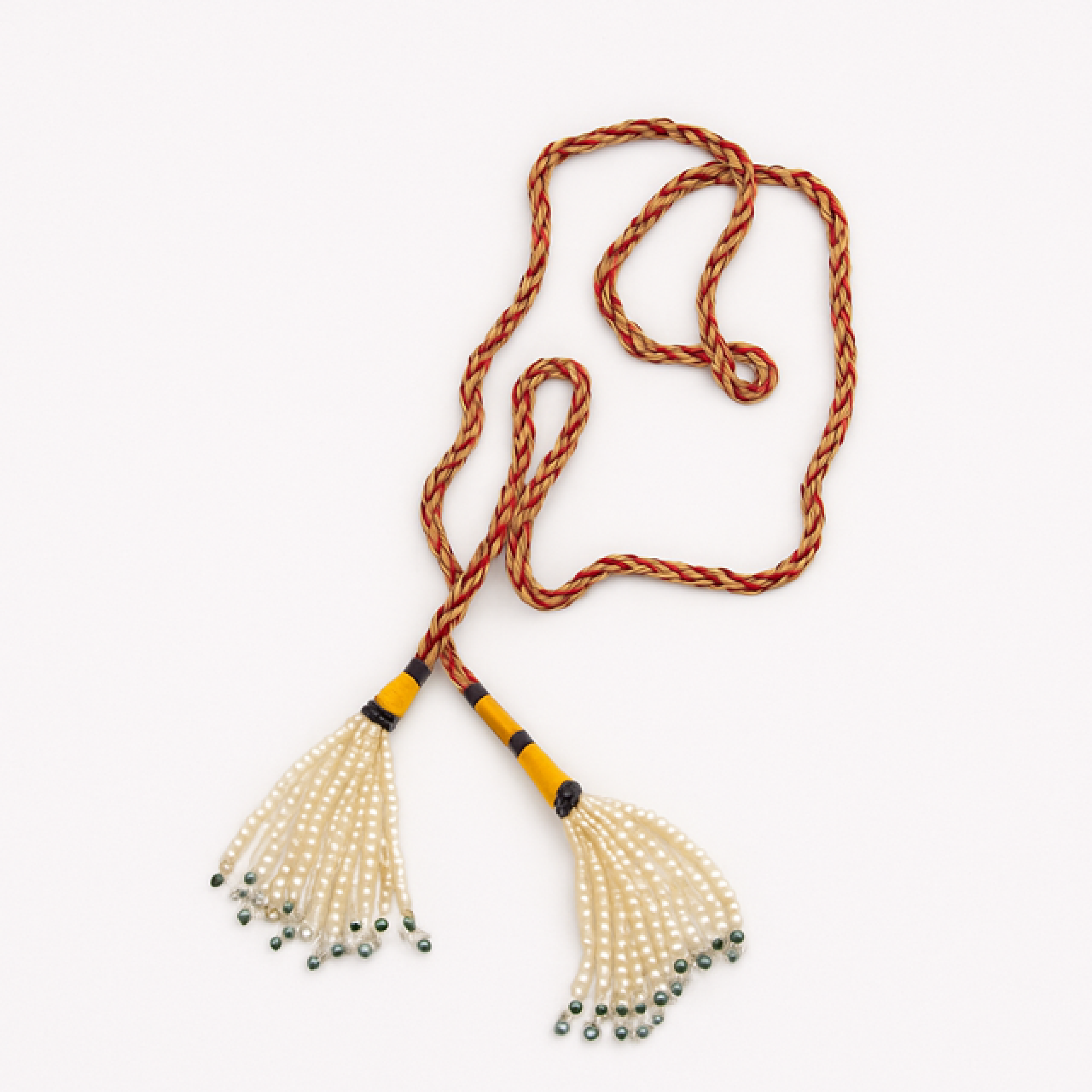 Collier Cravate Perles