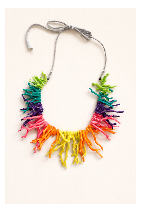 Collier Corail multicouleurs