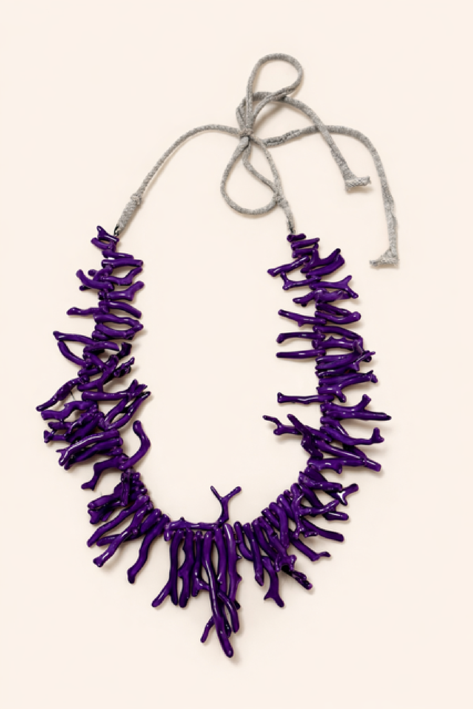 Collier maxi corail violet