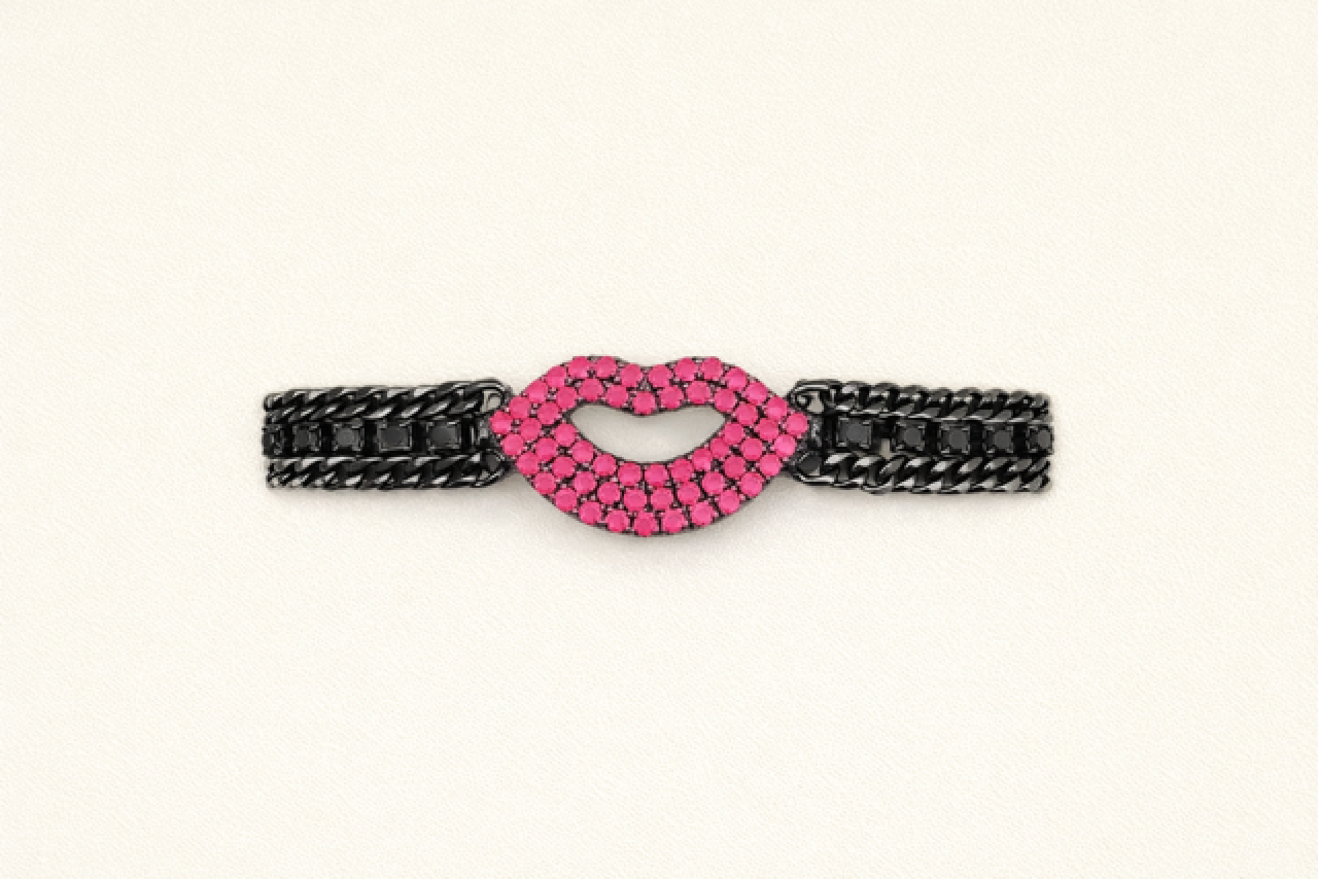 Bracelet lips pink