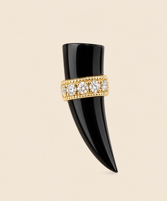 Boucle d'oreille corne