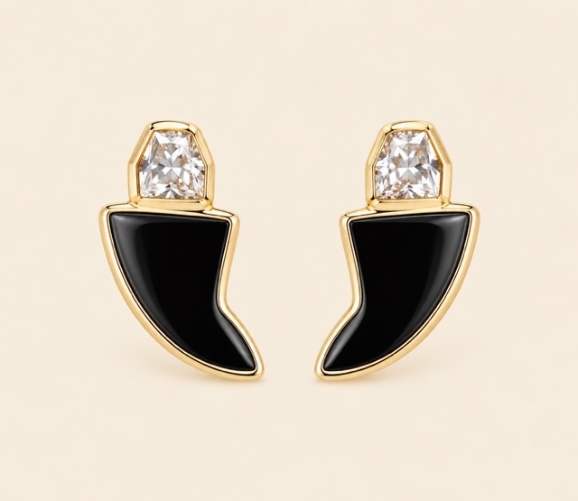 Boucle d'oreilles dents de requin