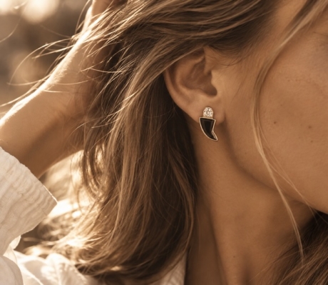 Boucle d'oreilles dents de requin