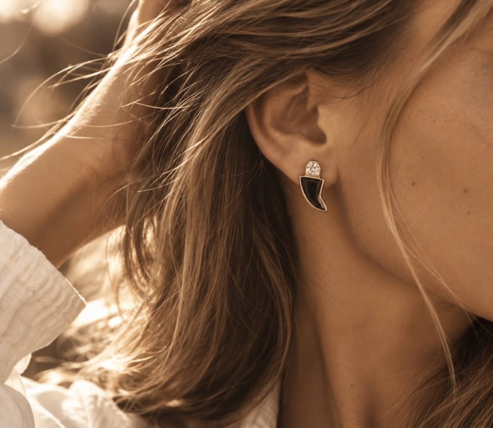 Boucle d'oreilles dents de requin