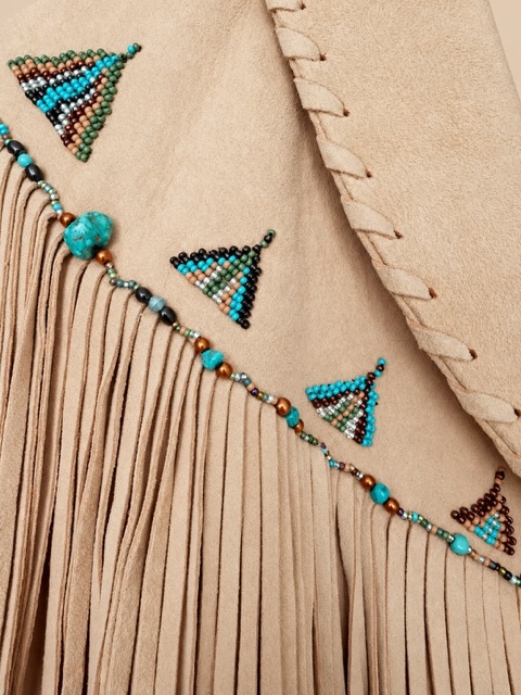 Turquoise and suede collector's jacket