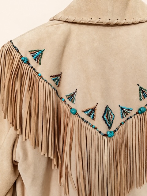 Turquoise and suede collector's jacket