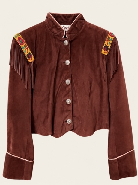 Suede and beaded jacket...