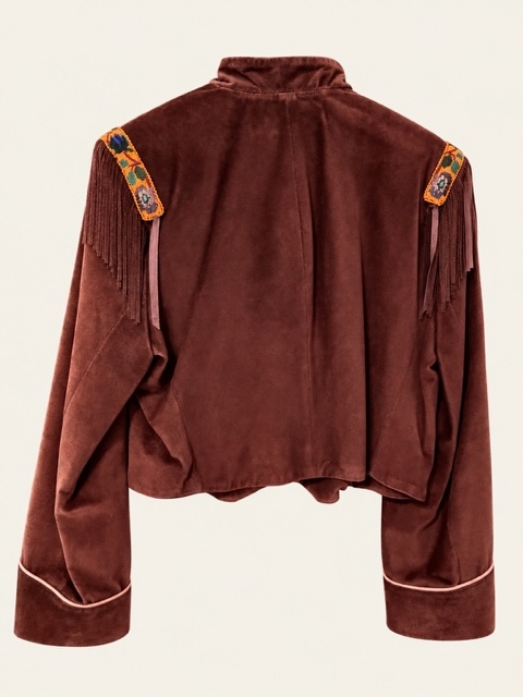 Veste daim et perles New Mexico