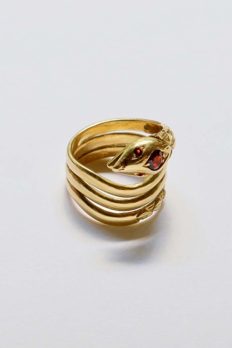 Bague serpent or