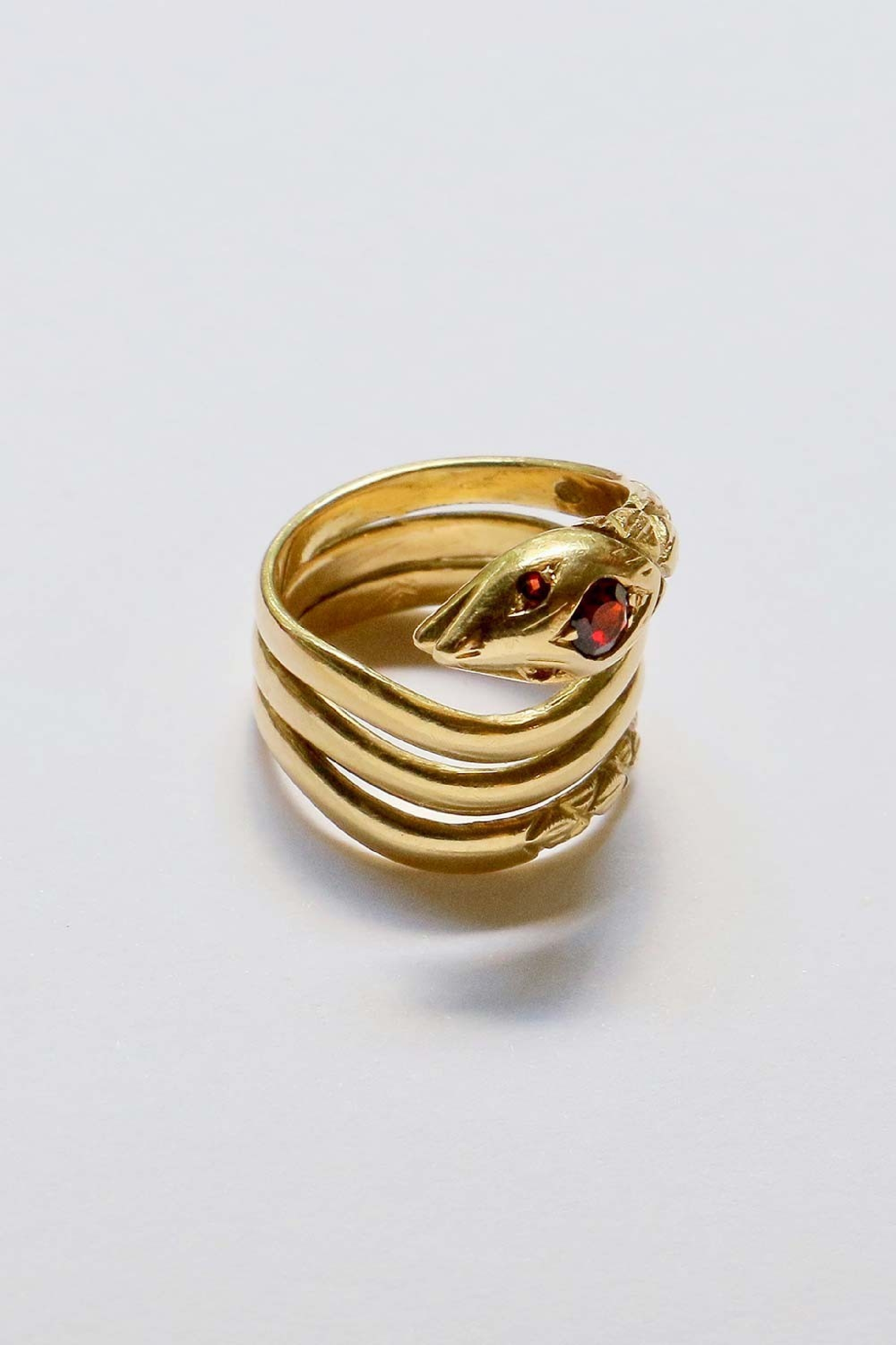 Gold snake ring