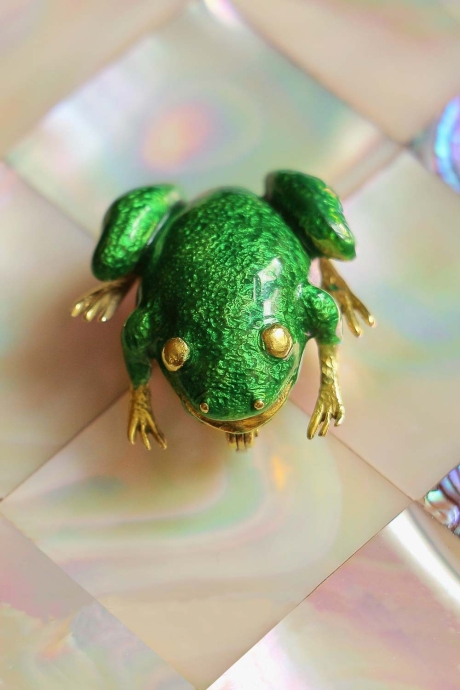 Frog brooch