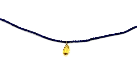Citrine and Lapis Necklace
